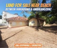 Land for Sale Near the Beach – Between Hikkaduwa & Ambalangoda